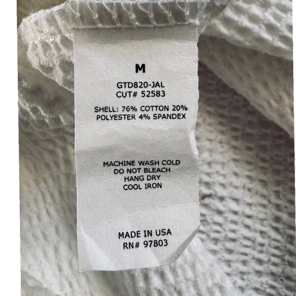 Green Envelope Los Angeles Textured Short Sleeve Top | Size M - Picture 5 of 8